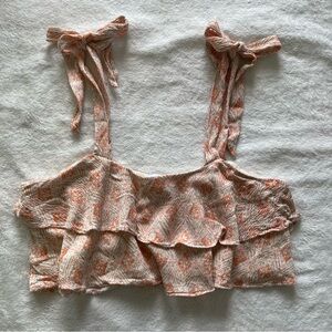 Laine flowy cropped tank top